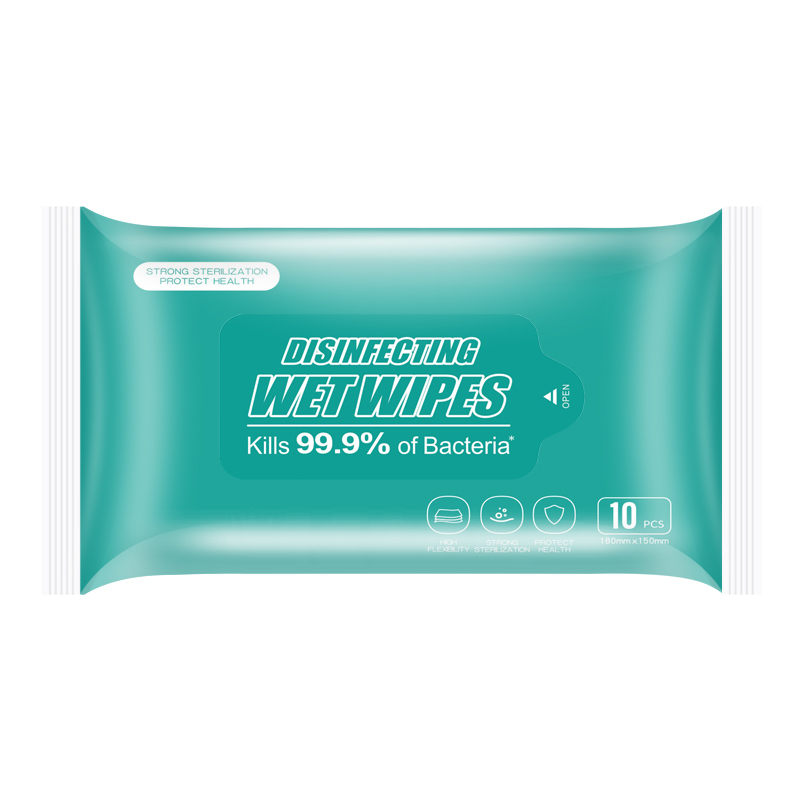 10 pcs Travel Antibacterial Wipes